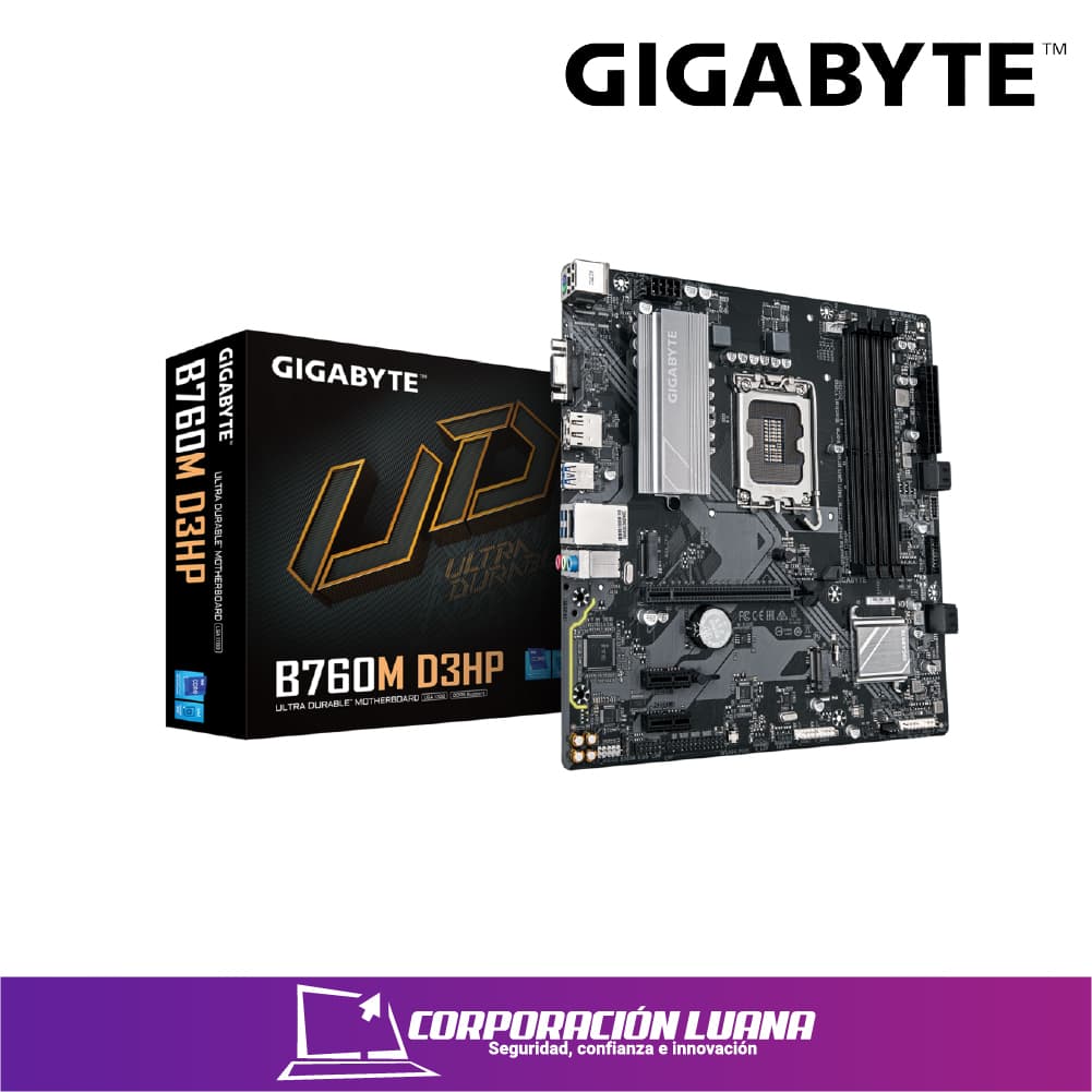 Foto del producto MOTHERBOARD GIGABYTE B760M D3HP ( B760M-D3HP-DDR5 ) DDR5 | LGA1700