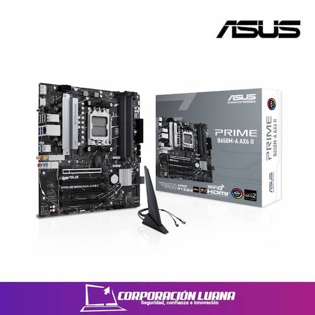 MOTHERBOARD ASUS PRIME B650M-A AX6 II ( 90MB1J90-M0EAY0 ) DDR5 | WIFI 6 | AM5