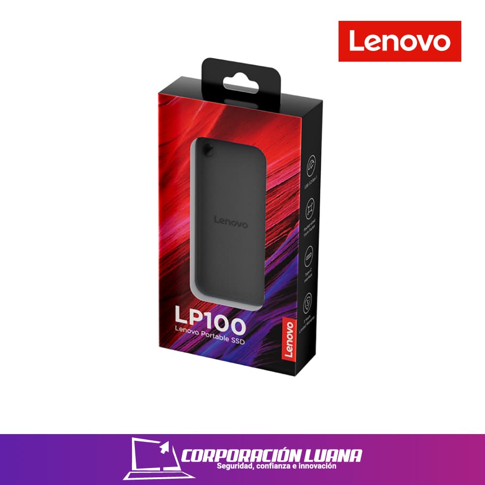 Foto del producto SSD EXTERNO LENOVO 1TB ( LP100 ) TIPO C GENERACION 3.2 | LUNA GREY