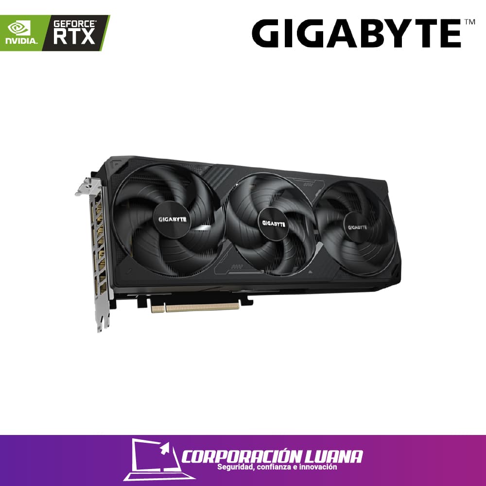 Imagen de TARJETA DE VIDEO GIGABYTE RTX 5080 WINDFORCE OC ( GV-N5080WF3 ) 16GB GDDR7 | DLSS 4 | X3 FAN | X3 DP - 1 HDMI