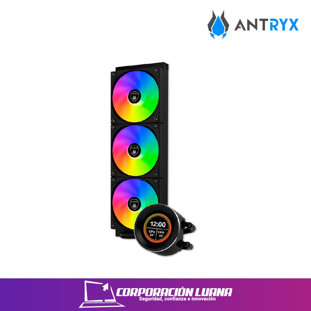 Foto del producto REFRIGERACION LIQUIDA ANTRYX TRITON VISION 360P ( AWC-TV360PK ) AMD/INTEL | NEGRO | LED ARGB