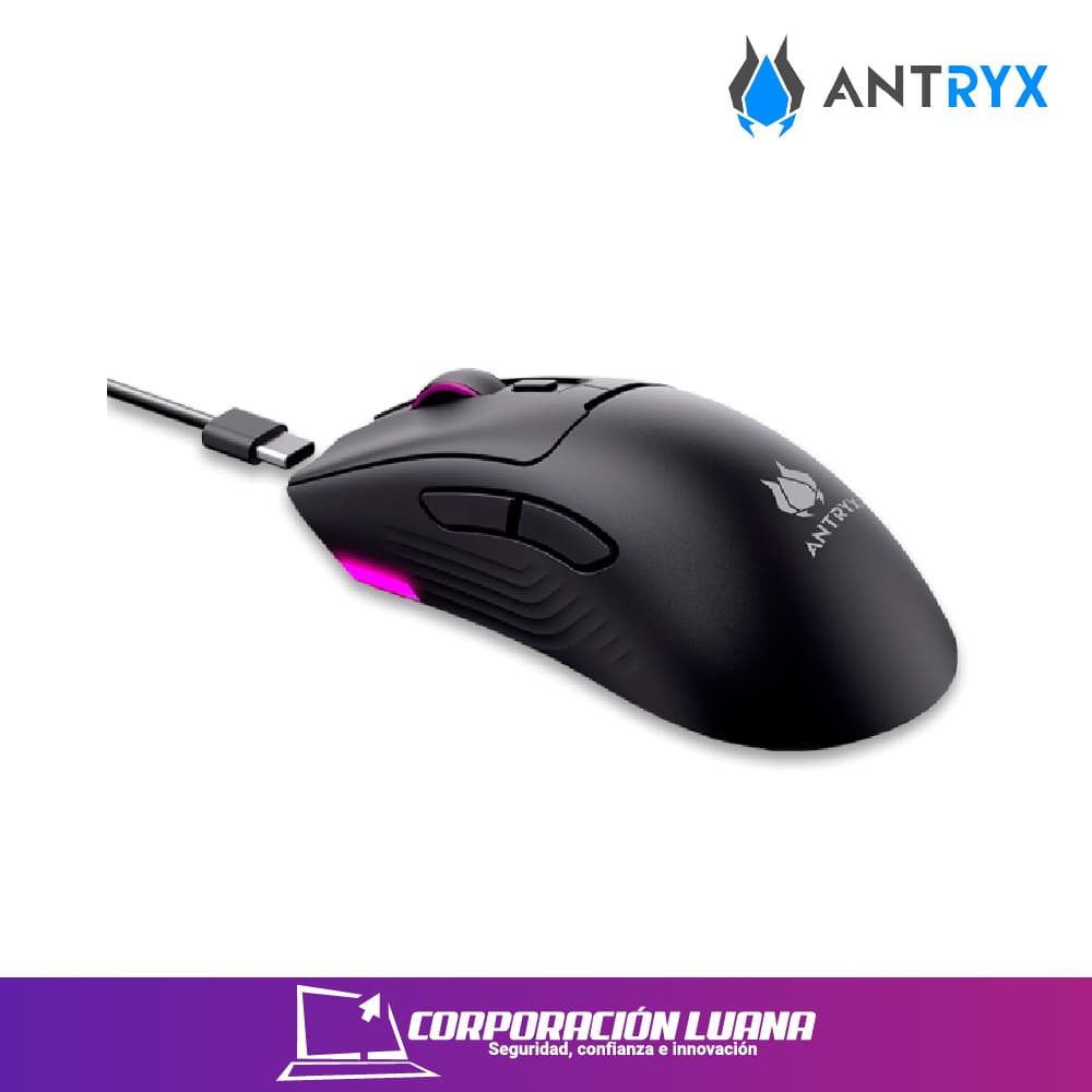 Imagen de MOUSE INALAMBRICO ANTRYX SCORPIO 350 ( AWGM-5350K ) 10000 DPI | NEGRO LED RGB