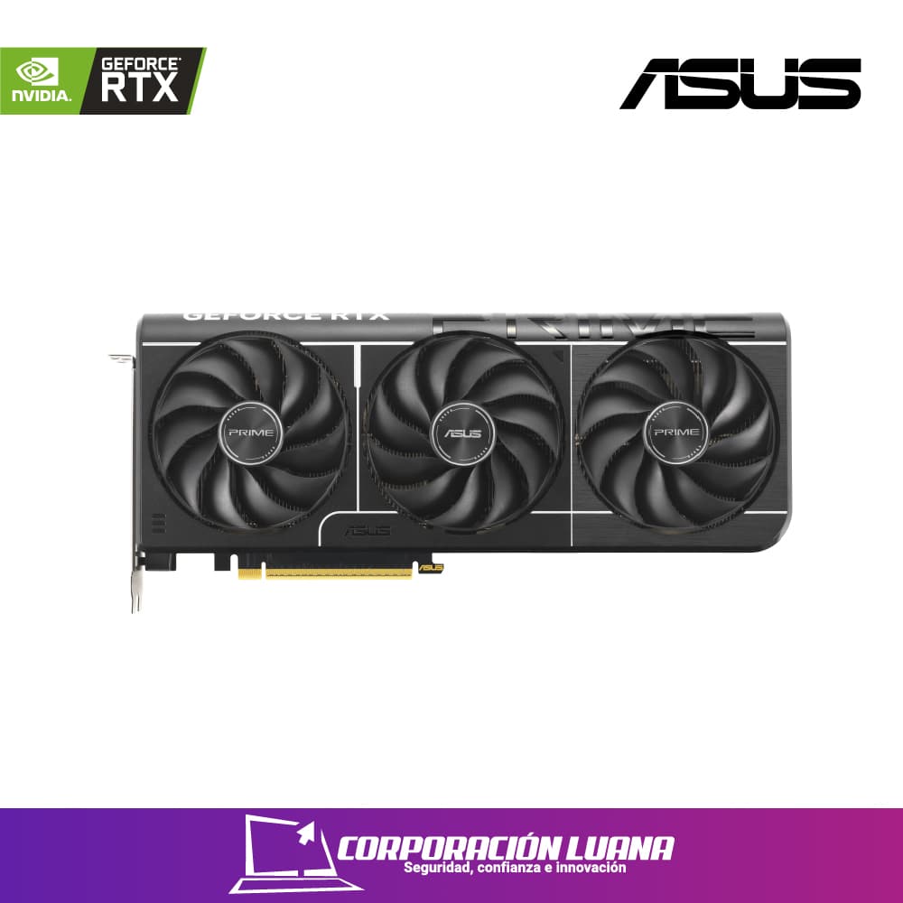 Imagen de TARJETA DE VIDEO ASUS PRIME RTX 5070 12GB ( PRIME-RTX5070-12G ) GDDR7 | DLSS4 | X3 FANES | X3 DP 1 HDMI | 192 BIT