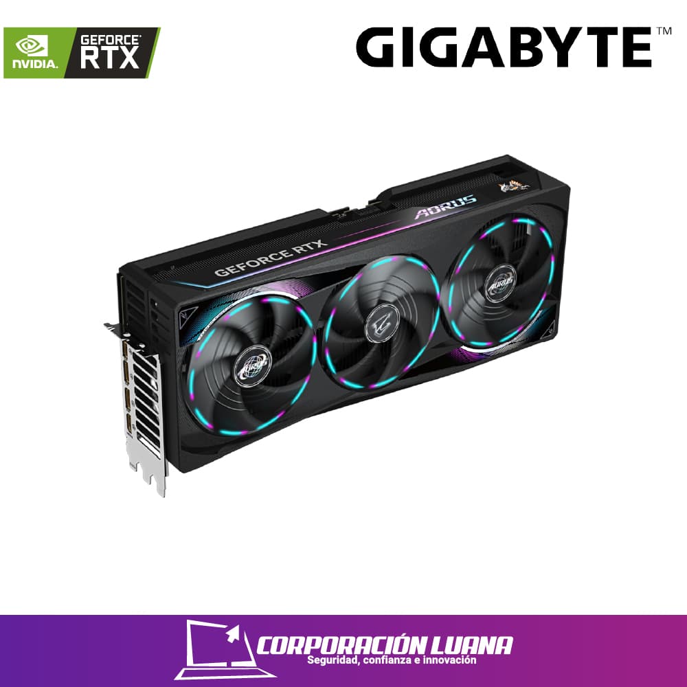 Imagen de TARJETA DE VIDEO GIGABYTE RTX 5090 MASTER ( GV-N5090AORUS M-32GD ) 32GB GDDR7 | DLSS4 | X4 FAN | X3 DP - 1 HDMI  | HALO RGB | 512BIT