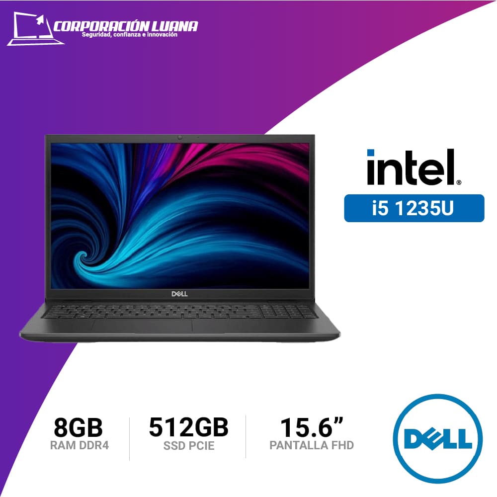 Imagen de LAPTOP DELL INTEL CORE I5 1235U (3520 ) RAM 8GB | SSD 512 | 15.6" FHD | LINUX