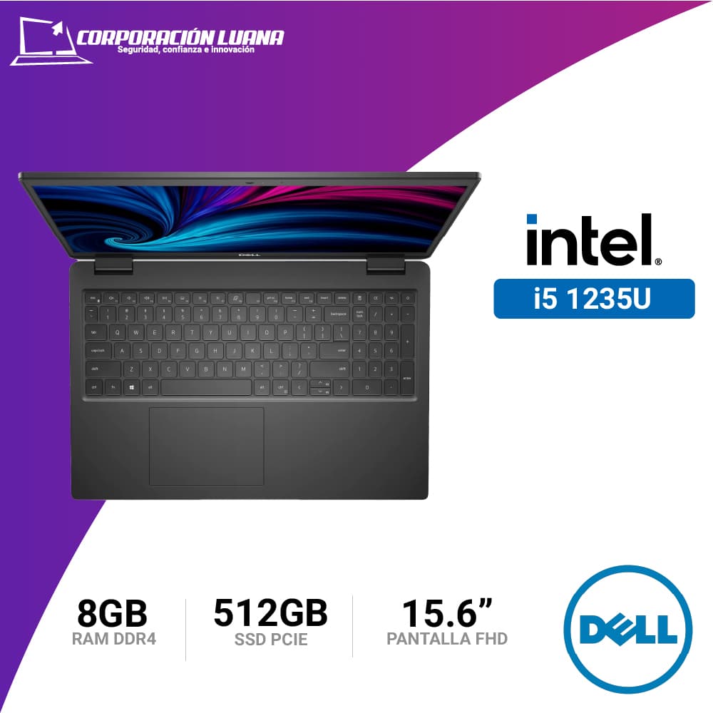 Imagen de LAPTOP DELL INTEL CORE I5 1235U (3520 ) RAM 8GB | SSD 512 | 15.6" FHD | LINUX