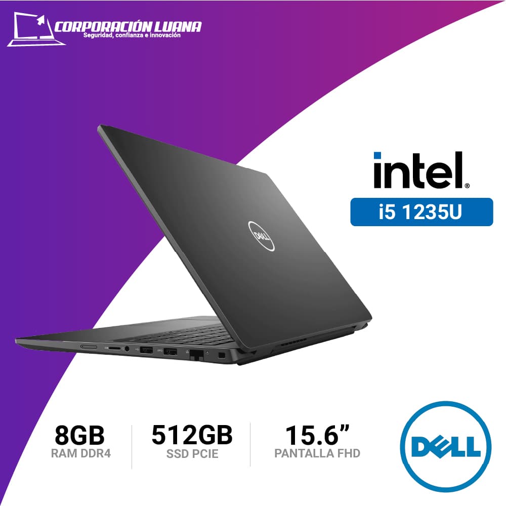 Imagen de LAPTOP DELL INTEL CORE I5 1235U (3520 ) RAM 8GB | SSD 512 | 15.6" FHD | LINUX