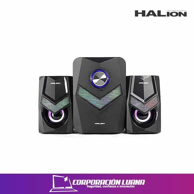 PARLANTE HALION 2.1 ( HA-S25 ) NEGRO | RGB