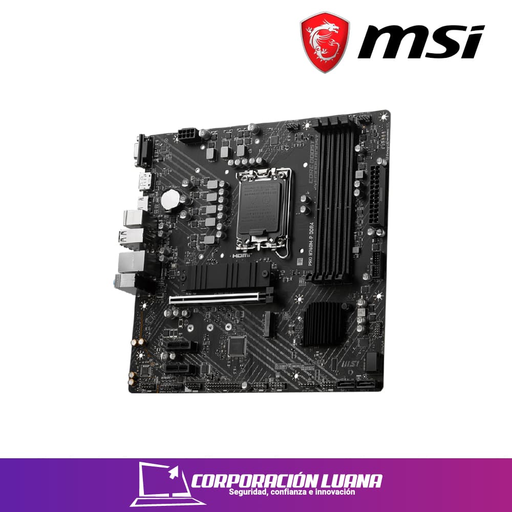 Imagen de MOTHERBOARD MSI B760M-PRO ( MBMSB760M-PDDR5 ) DDR5 | LGA1700