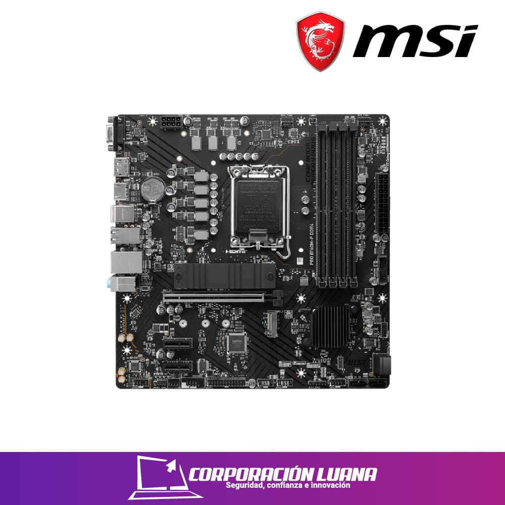 Imagen de MOTHERBOARD MSI B760M-PRO ( MBMSB760M-PDDR5 ) DDR5 | LGA1700