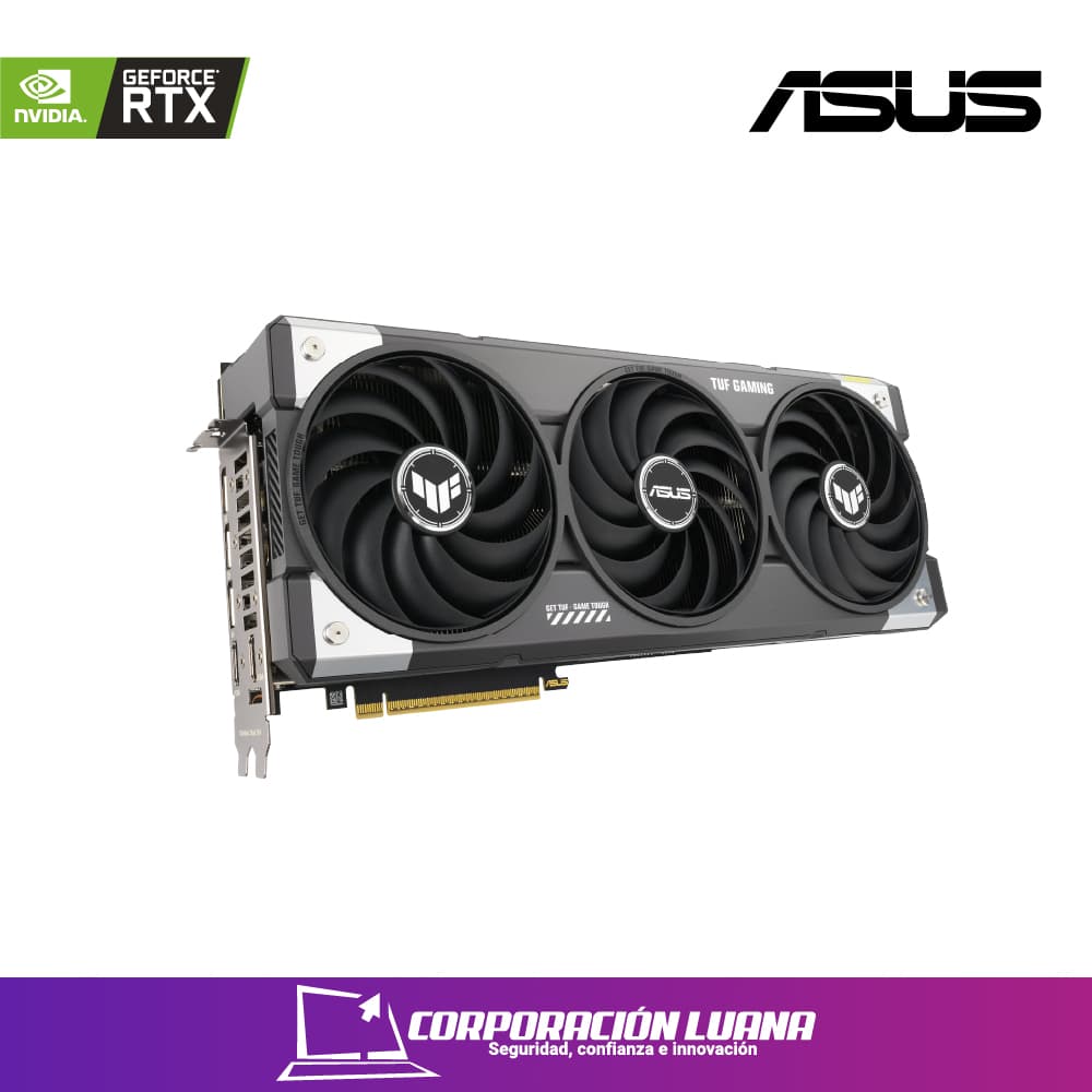 Imagen de TARJETA DE VIDEO ASUS TUF GAMING RTX 5070 ( TUF-RTX5070-012G-GAMING ) DLSS4 | 12GB GDDR7 | X3 FANES