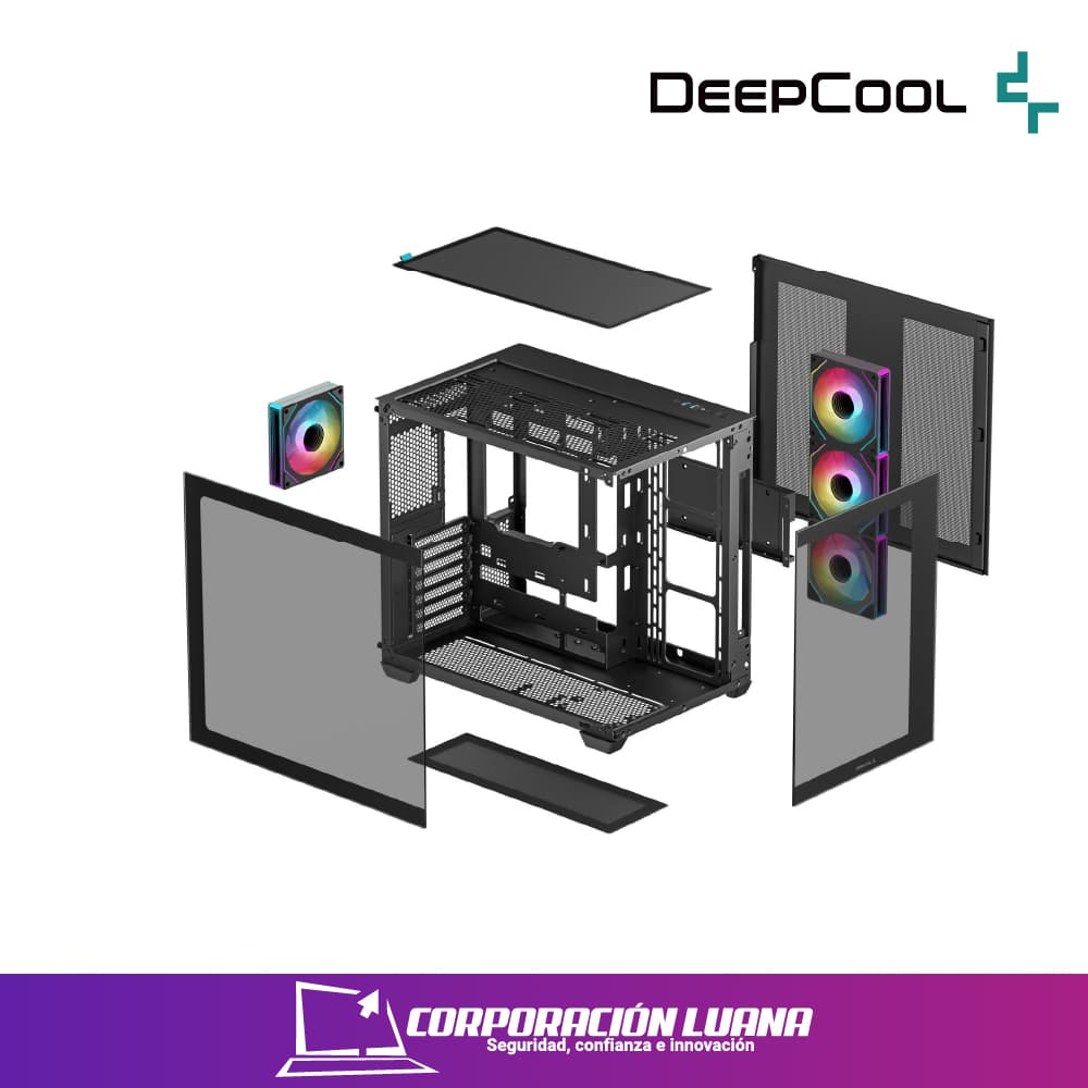 Imagen de CASE DEEPCOOL GAMING CG530 ( R-CG530-BKADA4-G-1 ) S/FUENTE | NEGRO | LED ARGB