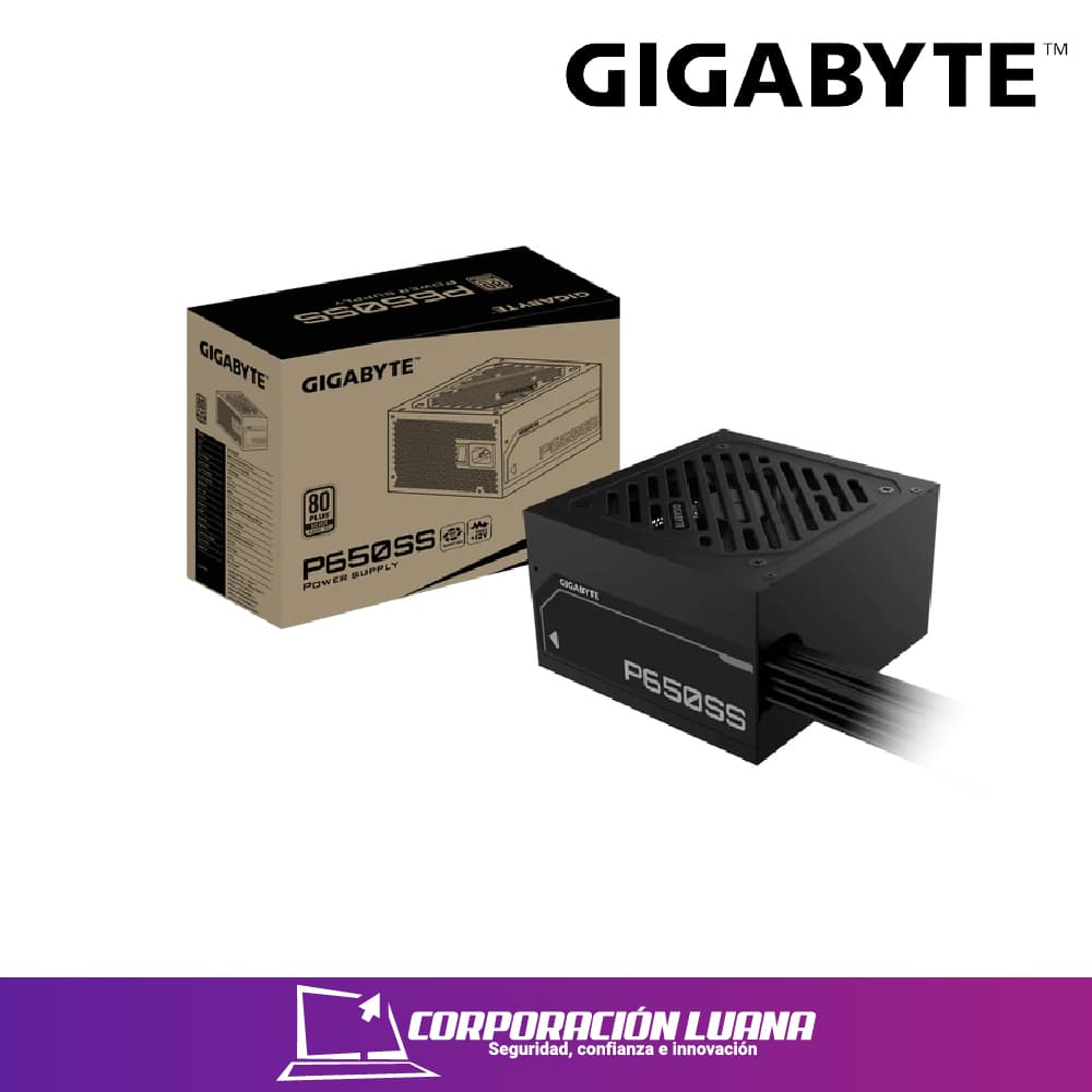 Foto del producto FUENTE DE PODER GIGABYTE 650W ( GP-P650SS ) 80 PLUS SILVER