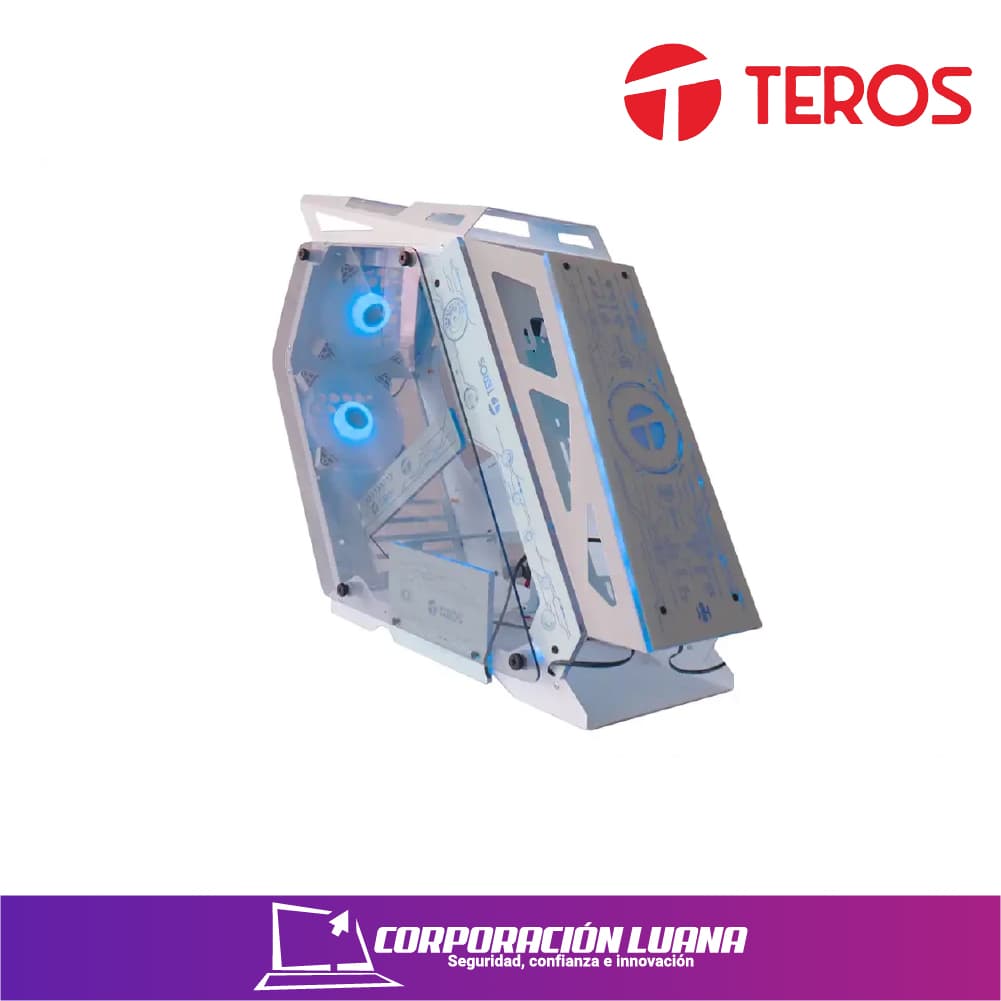Foto del producto CASE GAMER TEROS ( TE-1311G ) S/FUENTE | MID TOWER | USB 3.0 | X2 FANES | VIDRIO TEMPLADO | BLANCO