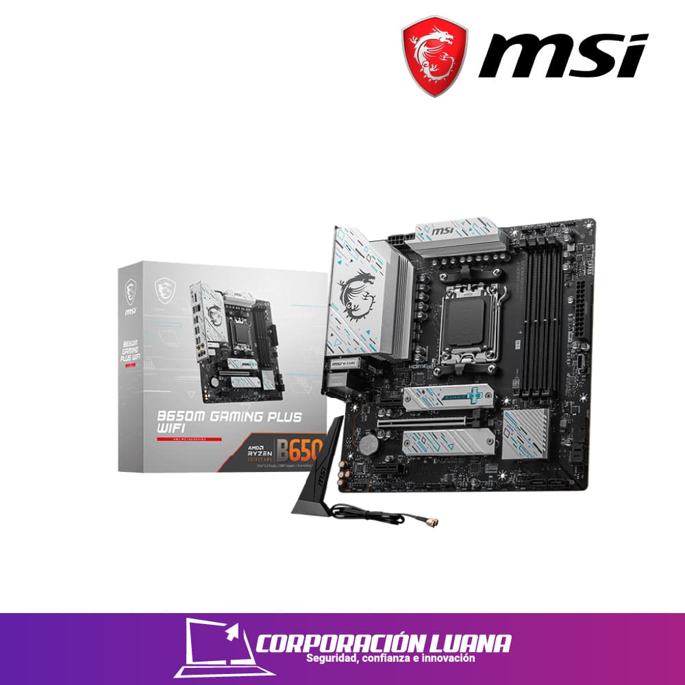 Imagen de MOTHERBOARD MSI B650M GAMING PLUS WIFI ( 911-7E-24-016 ) DDR5 | WIFI | AM5