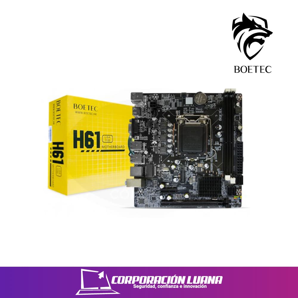 Foto del producto MOTHERBOARD BOETEC H61M ( H61 ) LGA 1155