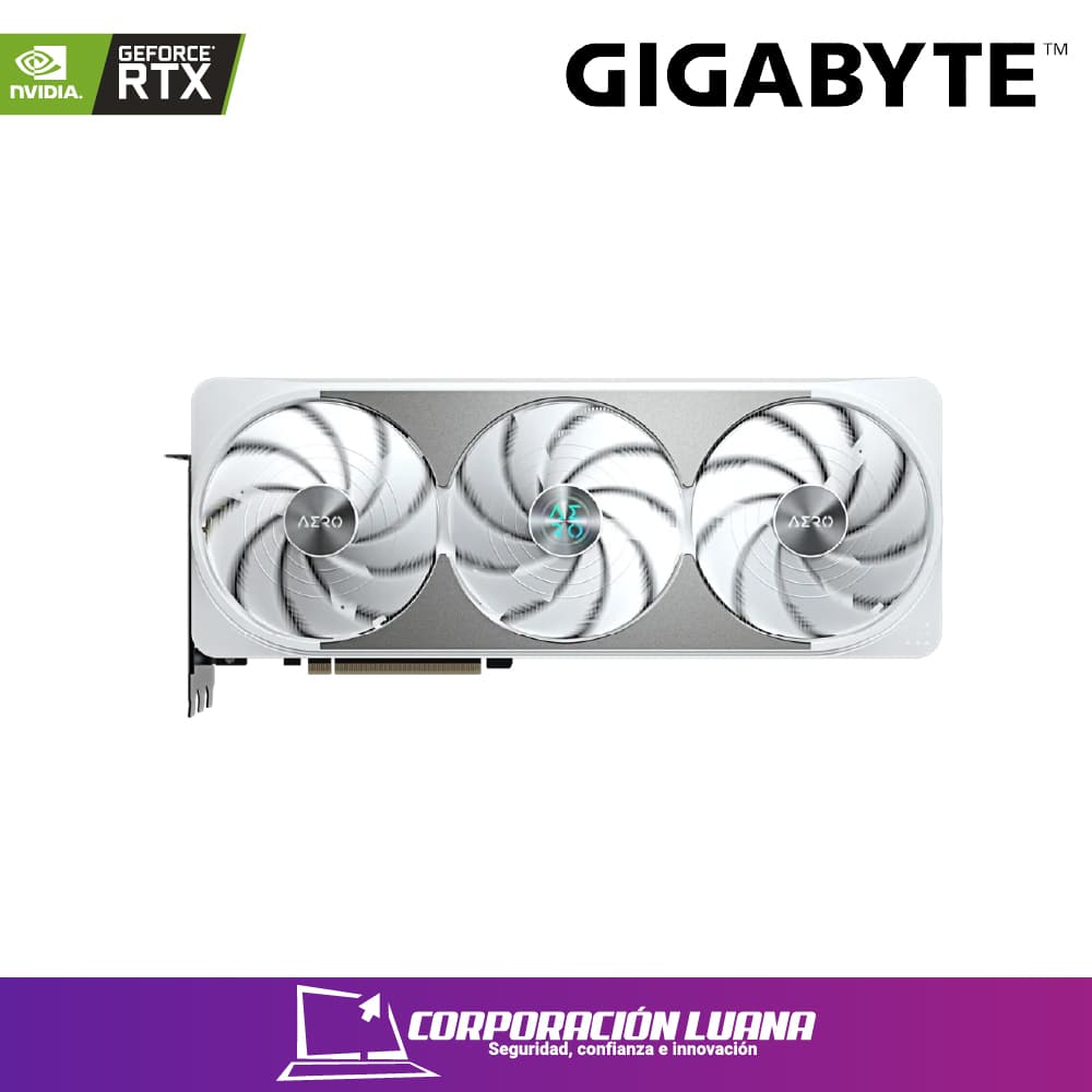 Imagen de TARJETA DE VIDEO GIGABYTE RTX 5070 TI AERO ( GV-N507TAERO OC-16GD ) GDDR7 | 16GB | DLSS4 | 256BIT