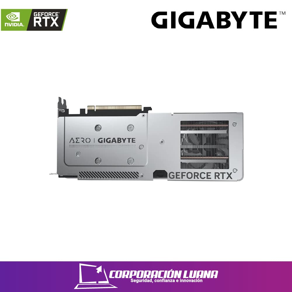 Imagen de TARJETA DE VIDEO GIGABYTE AERO RTX 4060 TI ( GV-N405TAERO OC 8GD ) 8GB - GDDR6 | DLSS | X3 FANES