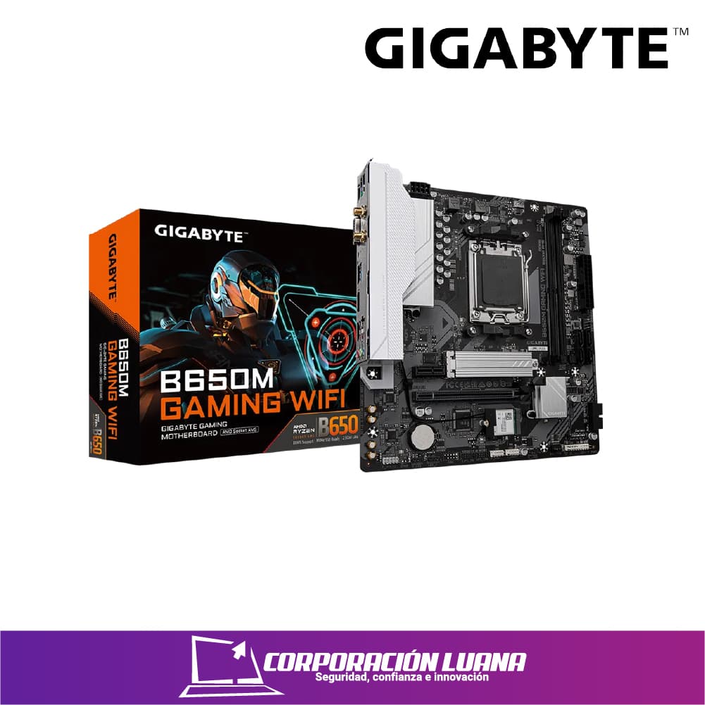 Foto del producto MOTHERBOARD GIGABYTE B650M GAMING PLUS WIFI ( 9MB65MGPW-00-G11 ) DDR5 | AM5