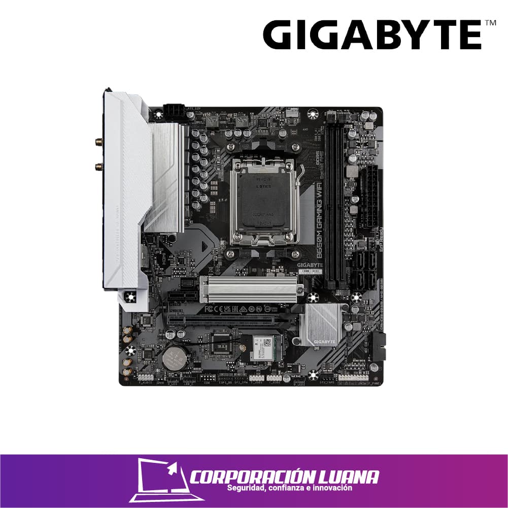 Imagen de MOTHERBOARD GIGABYTE B650M GAMING PLUS WIFI ( 9MB65MGPW-00-G11 ) DDR5 | AM5