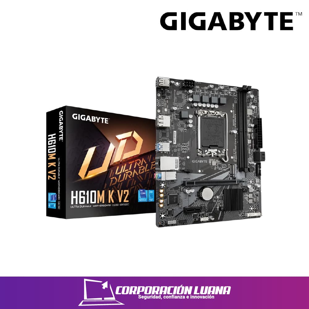 Foto del producto MAINBOARD GIGABYTE H610M K V2 DDR5 ( H610M K DDR5 ) LGA1700