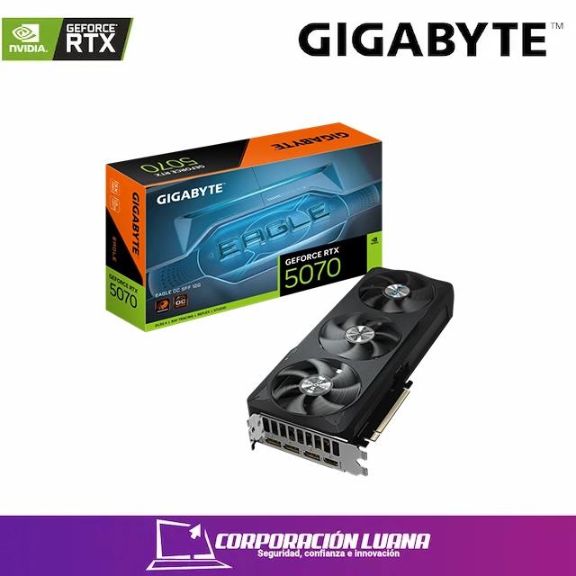 TARJETA DE VIDEO GIGABYTE RTX 5070 EAGLE ( GV-N507EAGLE OC 12GD ) 12GB | GDDR7 | X3 FAN