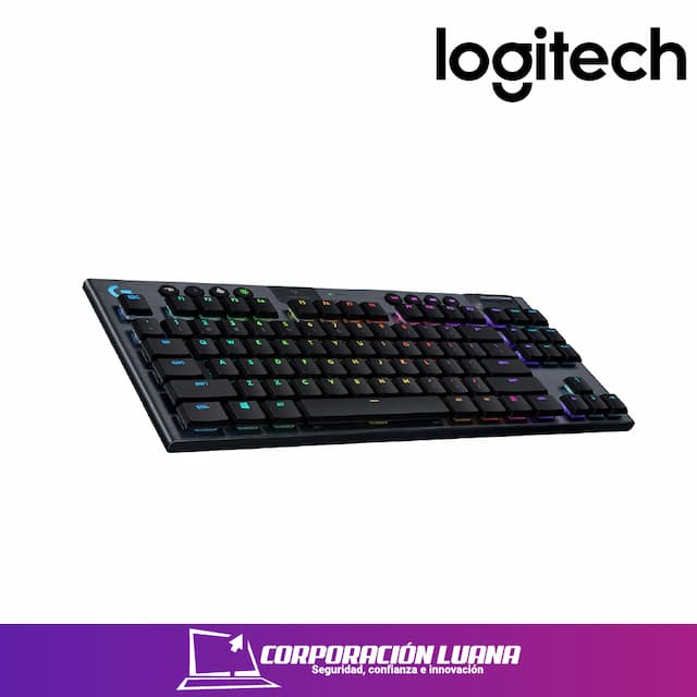 TECLADO GAMER LOGITECH G915 TKL BLACK  LIGHTSPEED WIRELESS MECHANICAL (2447MRW1T569)