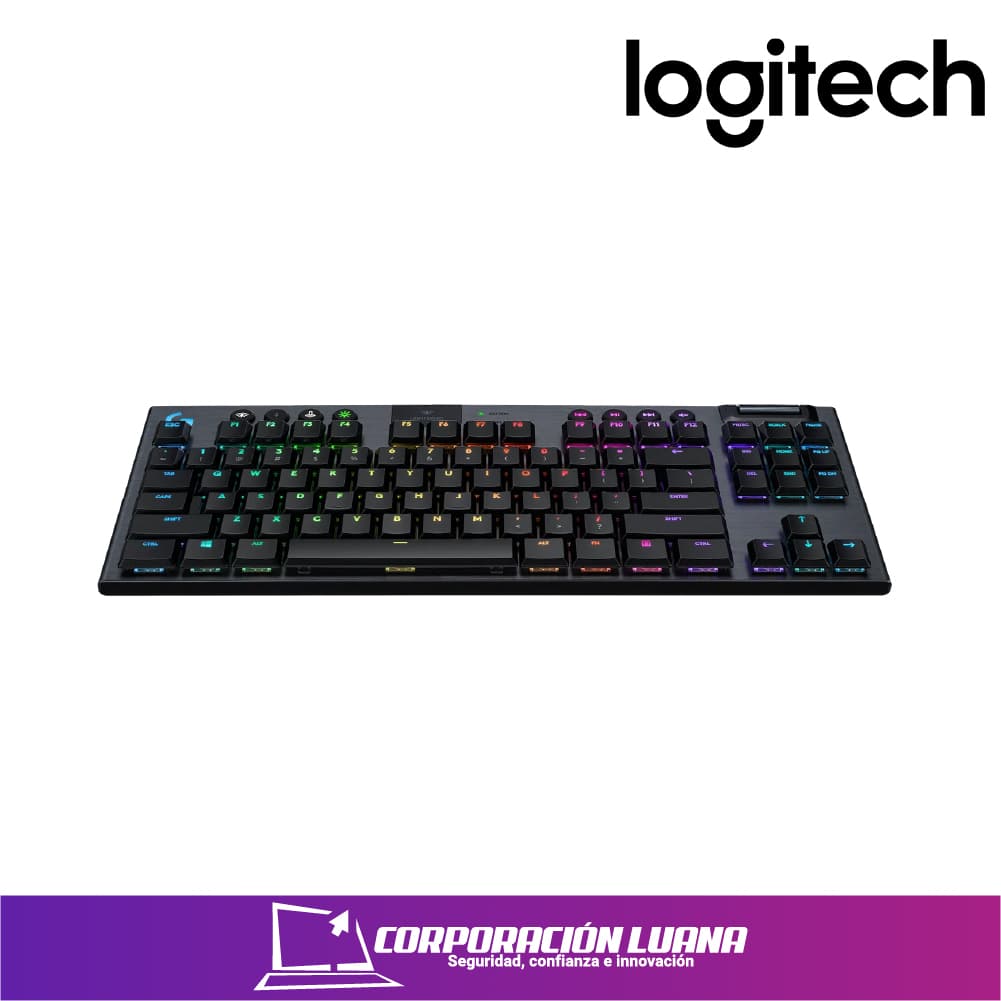 Imagen de TECLADO GAMER LOGITECH G915 TKL BLACK  LIGHTSPEED WIRELESS MECHANICAL (2447MRW1T569)