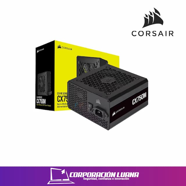 FUENTE DE PODER  CORSAIR CX SERIES 750W ( CX750 ) BRONZE I  NEGRA