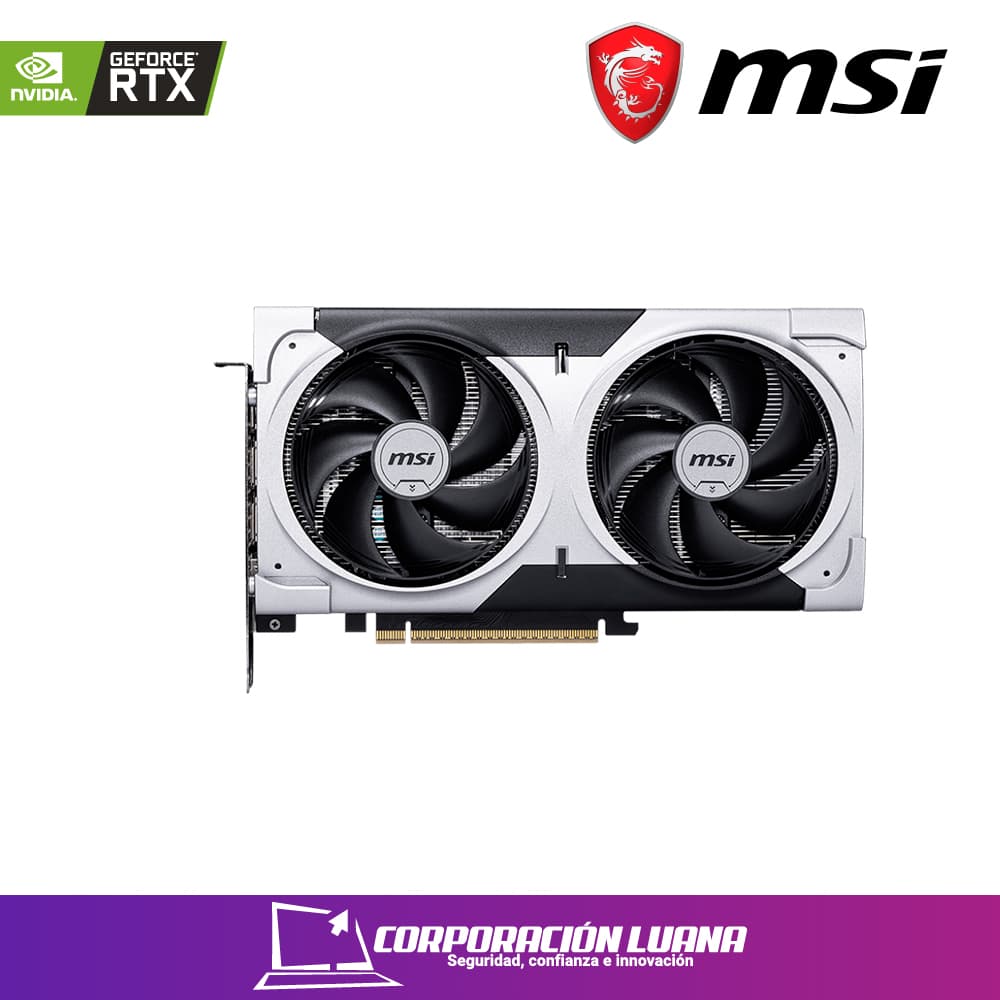 Imagen de TARJETA DE VIDEO MSI RTX 5060 TI VENTUS  PLUS ( 5060 TI 16G VENTUS 2X OC PLUS ) 16GB - GDDR7 | X2 FAN | X3 DP - 1 HDMI | 128 BIT