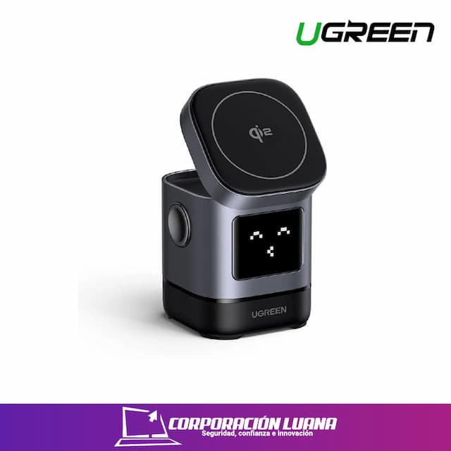 UGREEN 2-IN-1 ROBOT WIRELESS CHARGER FOR IPHONE + AIRPODS ( 45775 )