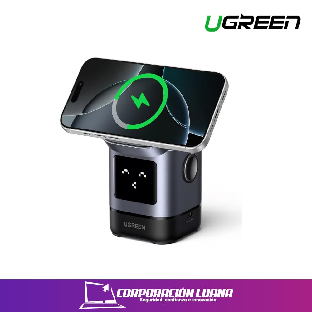 Imagen de UGREEN 2-IN-1 ROBOT WIRELESS CHARGER FOR IPHONE + AIRPODS ( 45775 )