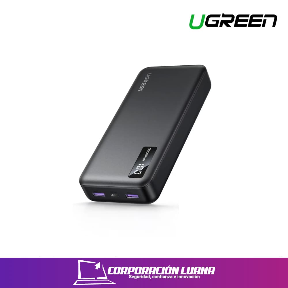 Imagen de UGREEN  20,000MAH 20W | 1XUSB-C, 2XUSB-A | POWER BANK UGREEN 25683