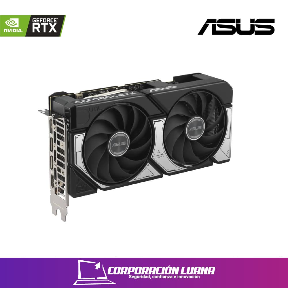 Imagen de TARJETA DE VIDEO ASUS RTX 5060 DUAL ( DUAL-RTX5060-O8G ) 8GB GDDR7 | DLSS4 | X2 FANES | X3 DP 1 HDMI