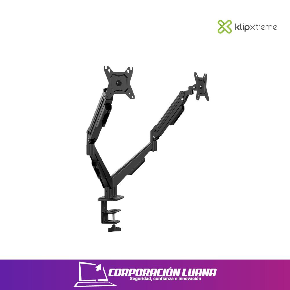 RACK PARA MONITOR KLIP XTREME ( KMM-410 ) 13 A 32 PULGADAS | ACERO | 2 MONITORES