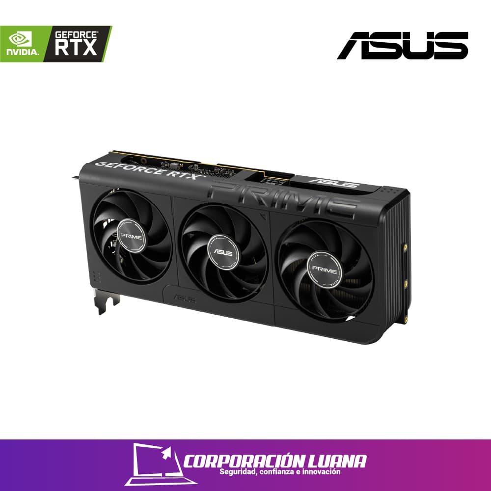 Imagen de TARJETA DE VIDEO ASUS RTX 5060 PRIME ( 90PRIME-RTX5060-O8G ) 8GB GDDR7 | X3 FANES | 128 BITS |3 DP - HDMI