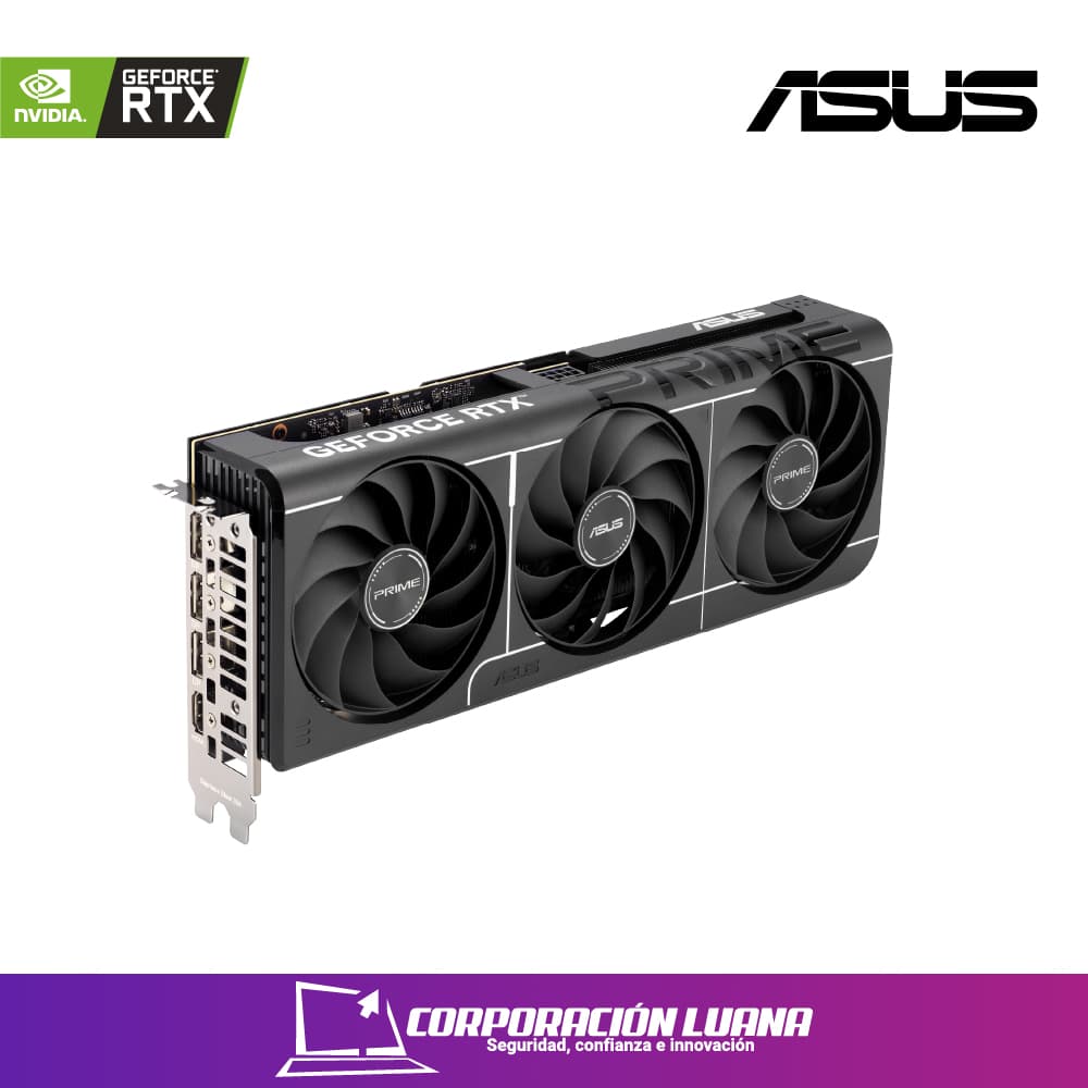 Imagen de TARJETA DE VIDEO ASUS RTX 5060 TI PRIME ( PRIME-RTX5060TI-O16G ) 16GB GDDR7 | X3 FANES | DLSS4 | 128 BIT | 3 DP - HDMI