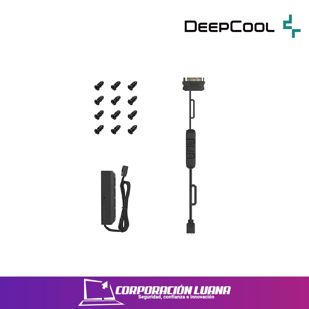 Imagen de COOLER CASE DEEPCOOL ( CF120 PLUS 3 IN 1 ) PACK | LED ARGB