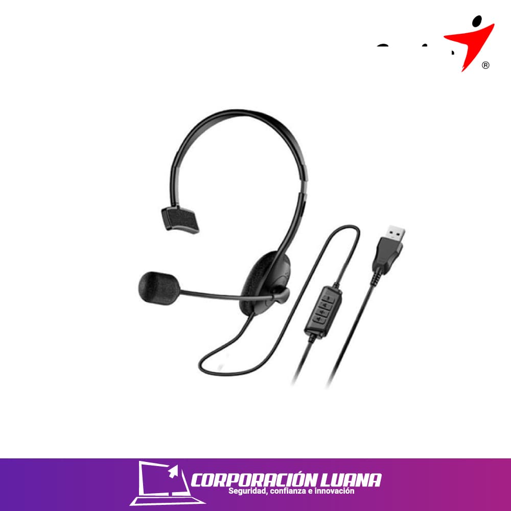 Imagen de AUDIFONOS C/MICROFONO GENIUS HS-100U ( 31710027400 ) MONO USB