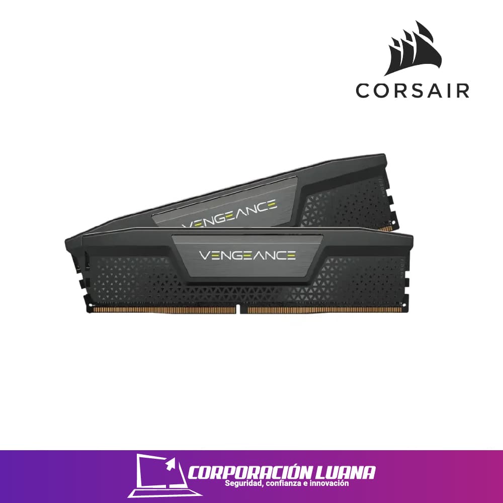 Foto del producto MEMORIA RAM CORSAIR VENGEANCE 32GB (2X16) 5600MHZ ( CMK32GX5M2B5600C40 ) DDR5 | NEGRO
