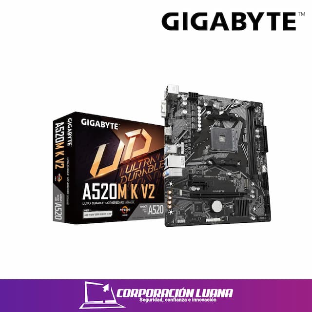 MOTHERBOARD GIGABYTE A520M K V2 ( 9MA52MK2-00-G11 ) DDR4 | AM4