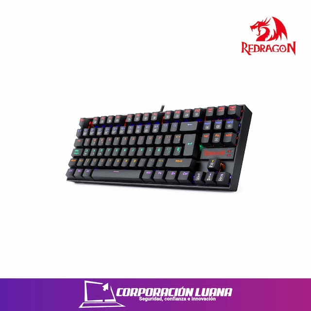 TECLADO GAMER REDRAGON KUMARA ( K552RGB-1 SP ) SWITCH BLUE | USB | LED RGB | NEGRO