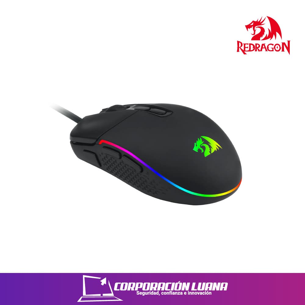 Imagen de MOUSE GAMER REDRAGON INVADER ( M719-RGB ) USB | 10000 DPI | RGB CHROMA | NEGRO