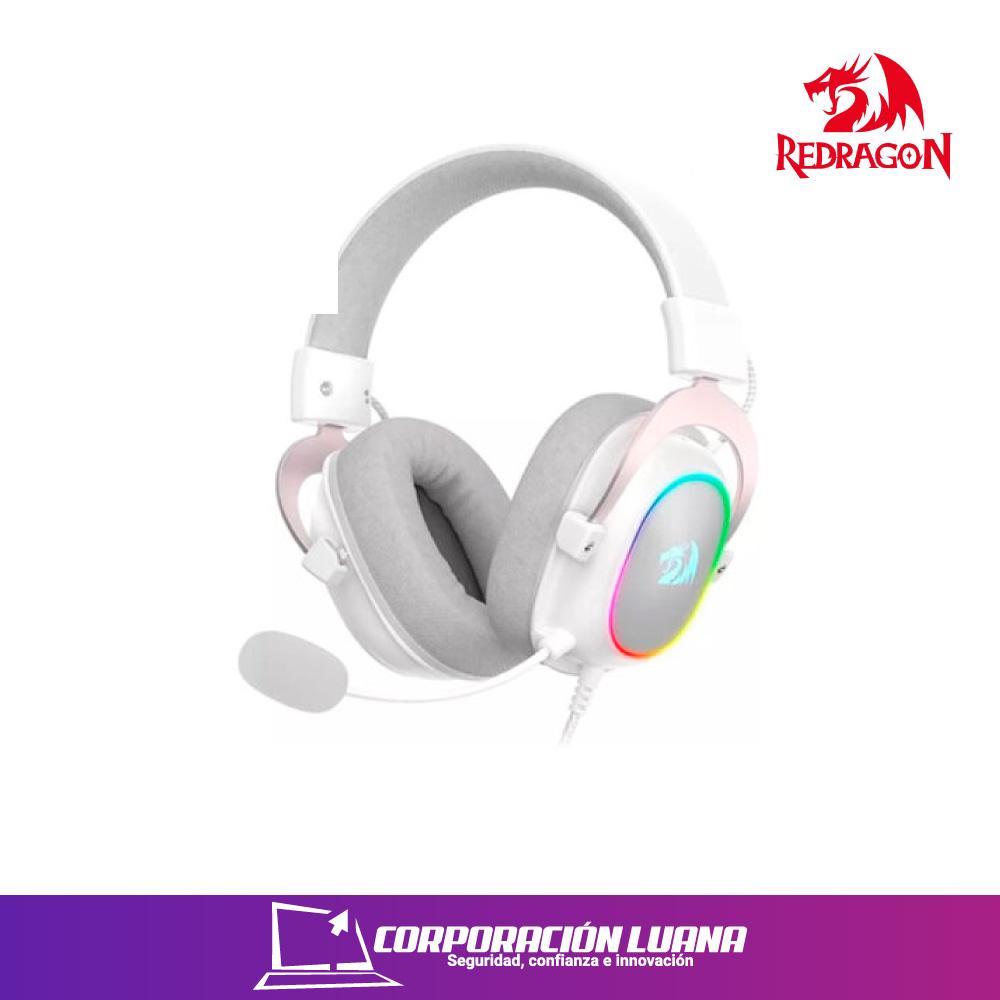 AUDIFONOS C/MICROFONO REDRAGON ZEUS X ( H510W-RGB 7.1 ) USB | LED RGB | BLANCO