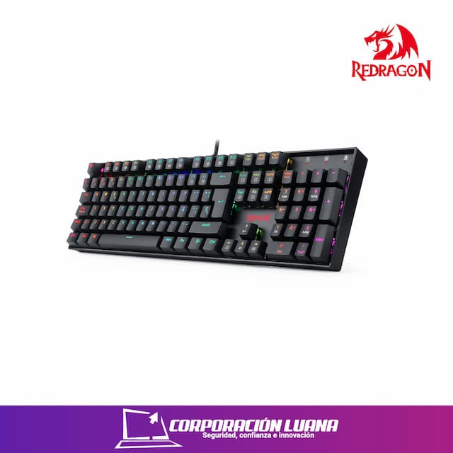 TECLADO GAMER REDRAGON MITRA K551 ( K551RGB-BA ) | MECANICO | SWITCH BLUE | RGB