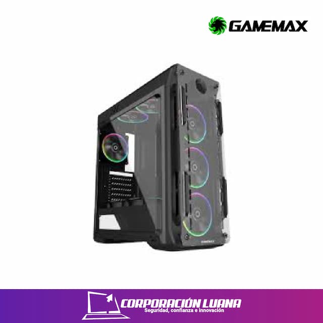CASE GAMER GAMEMAX OPTICAL G510 ( MFG.G510 ) S/FUENTE | X4 FANES | LED RGB