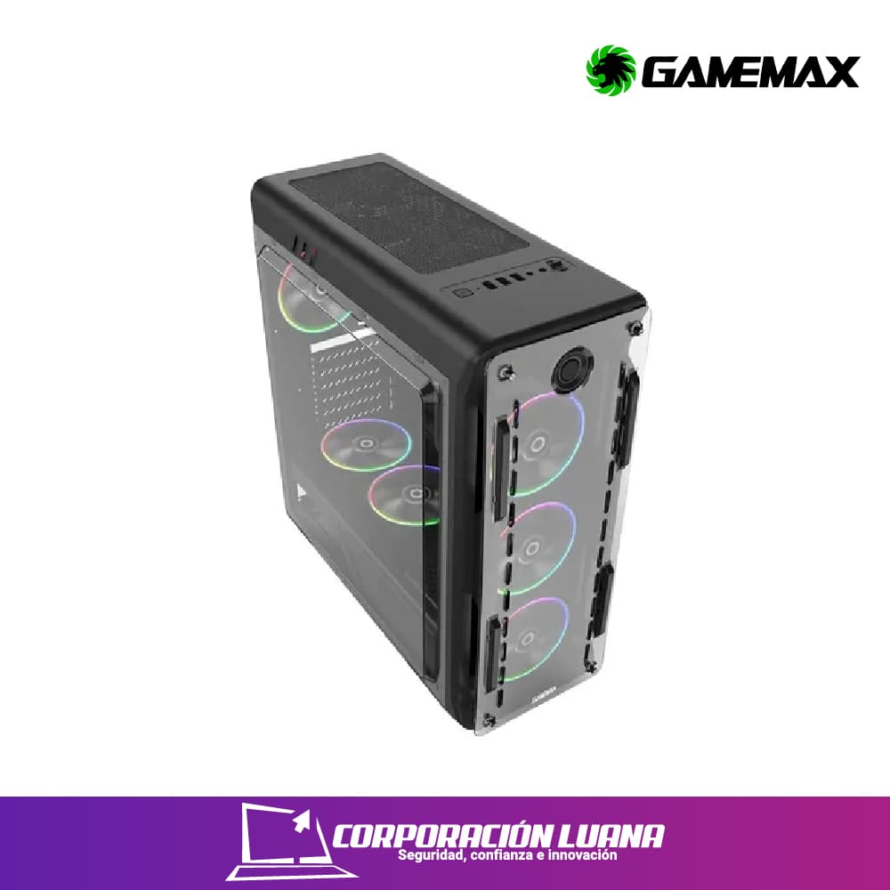 Imagen de CASE GAMER GAMEMAX OPTICAL G510 ( MFG.G510 ) S/FUENTE | X4 FANES | LED RGB
