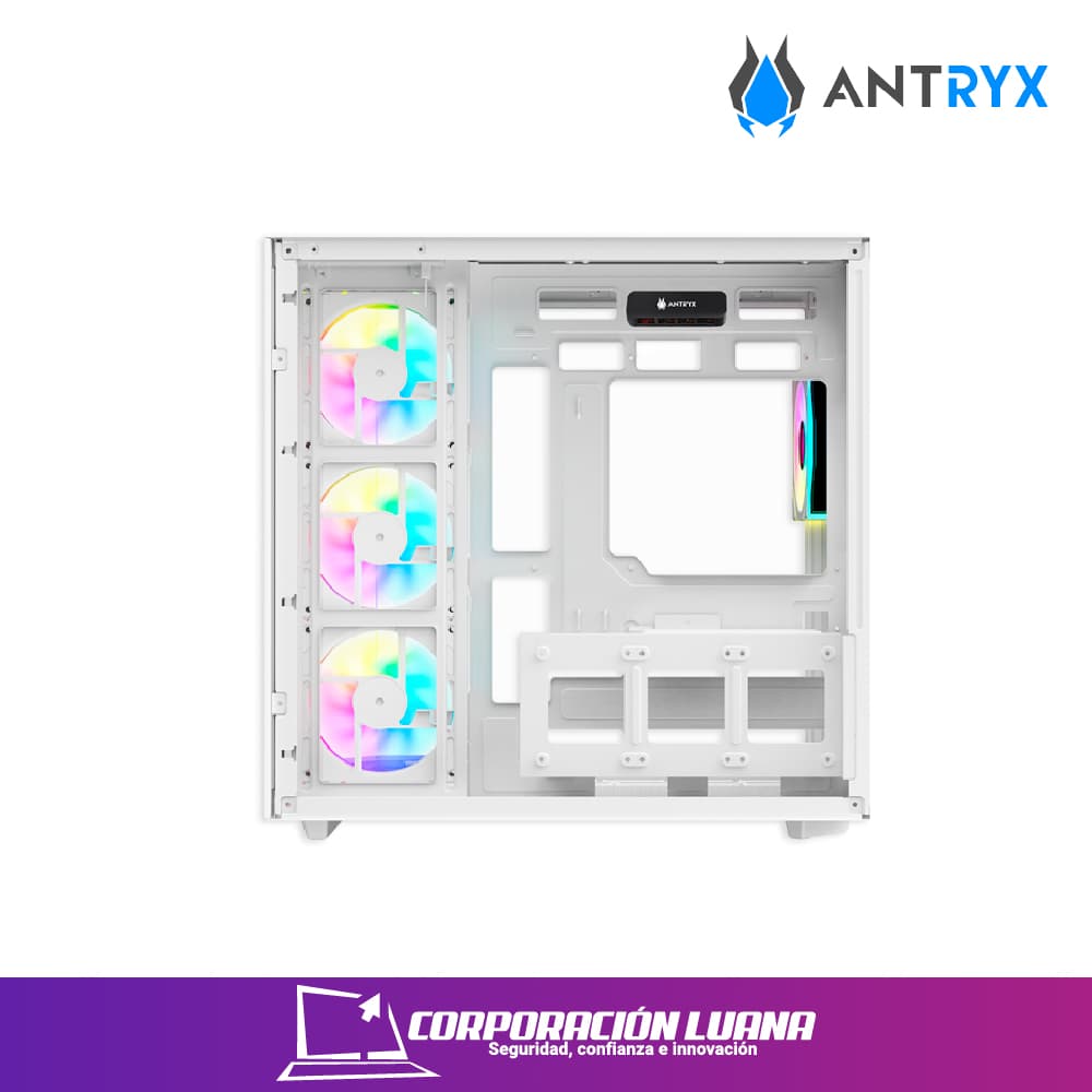 Imagen de CASE ANTRYX INFINITY FX800 ( AC-FX800W ) S/FUENTE | BLANCO | 4 FANES | LED ARGB