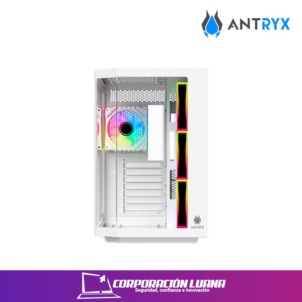 Imagen de CASE ANTRYX INFINITY FX800 ( AC-FX800W ) S/FUENTE | BLANCO | 4 FANES | LED ARGB