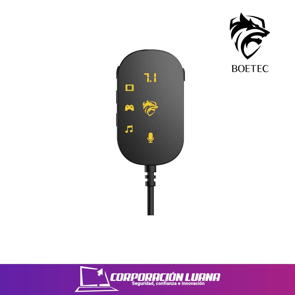 Imagen de AUDIFONO C/MICROFONO BOETEC LYCAN ( BOE-002E )  3.5MM | NEGRO